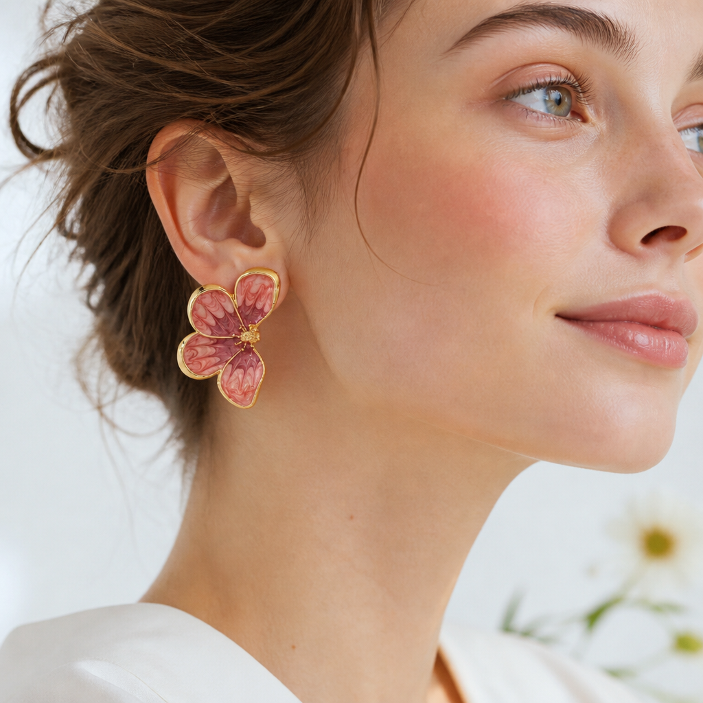Boucles D’Oreilles Fleurs